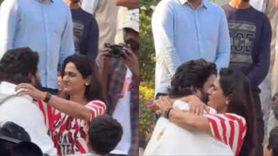 Allu Arjun hugs his children, wife as she gets emotional as he reaches home after being released from Jail, the 'Pushpa 2' actor says he's fine, nothing to worry about - VIDEO