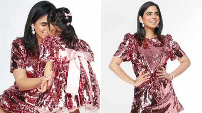 Cutest duo ever: Isha Ambani and daughter Aadiya Shakti steal hearts in matching pink outfits