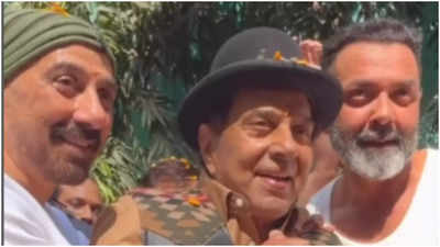 Dharmendra celebrates 89th birthday with sons Sunny and Bobby Deol, shares heartwarming moments