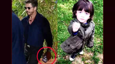 Doting dad Shah Rukh Khan keeps THIS pic of AbRam as wallpaper, fans can't stop gushing!