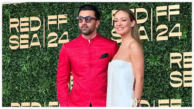 Ranbir Kapoor and Olivia Wilde walk red carpet TOGETHER at Red Sea Film Festival - WATCH