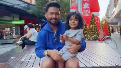 Rishabh Pant’s sweet bonding moment with a little girl in Adelaide goes viral. Watch