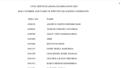 UPSC CSE Mains Result 2024: Names of shortlisted candidates released, check direct link here