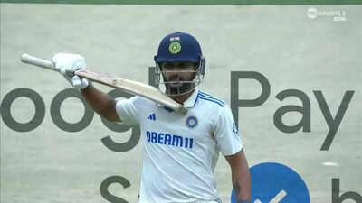 Watch: Nitish Reddy's 'Pushpa' celebration on reaching maiden Test fifty