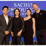 Coldplay artist Chris Martin attends the 5-year anniversary celebration of Sachin Tendulkar's foundation