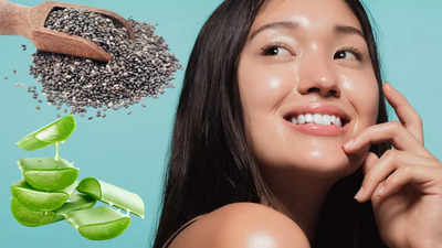 How to make chia seeds and aloe vera face mask for Korean glass skin