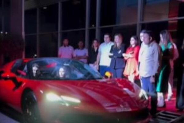 Madhuri Dixit Enjoys A Ride With Husband Shriram Nene In A Brand New Ferrari. Here's How Much It Costs