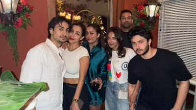 Malaika Arora and Seema Sajdeh share a fun outing with their sons Arhaan Khan and Nirvaan Khan