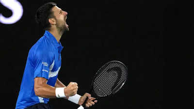 Australian Open: Novak Djokovic overcomes early scare to begin quest for 25th Grand Slam