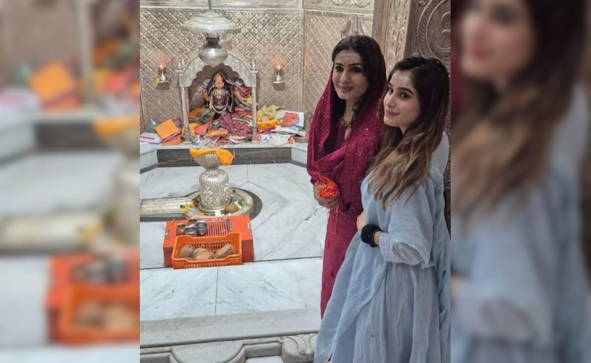 Rasha Thadani Visits 12th Jyotirling In Gujarat With Mother Raveena Tandon