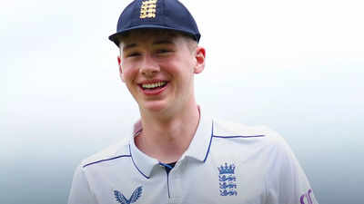 Rocky Flintoff, son of former England star Andrew Flintoff, scores century for England Lions