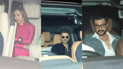 Shah Rukh Khan, Karan Johar, Madhuri Dixit, Malaika Arora, Sushmita Sen, Anil Kapoor and other celebs attend Farah Khan's 60th birthday party