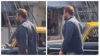 Video of Salman Khan shooting for Sikandar in kaali peeli taxi goes viral - WATCH