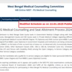 West Bengal NEET PG counselling schedule revised: Check updated timetable here