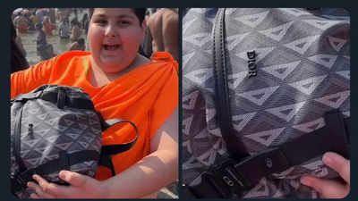 10-year-old spiritual influencer Abhinav Arora sparks controversy at Maha Kumbh Mela with luxury Dior backpack