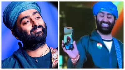 Arijit Singh video calls his father during his Chandigarh concert; fans say 'Never ignore your parents' call' - WATCH