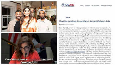 Did USAID grant $750,000 to Sonam Kapoor's brother-in-law Anant Ahuja's NGO to 'alleviate loneliness' among migrant workers?