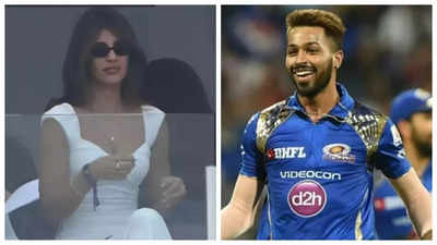 Hardik Pandya's rumoured girlfriend Jasmin Walia fuels dating rumours after she gets spotted cheering at India VS Pakistan match in Dubai