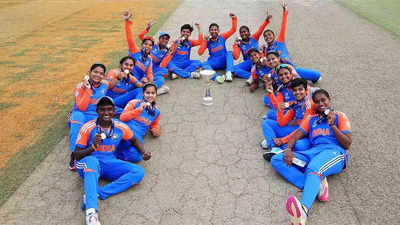 Watch: India's ICC Women's U19 T20 World Cup champions get a grand welcome in Hyderabad