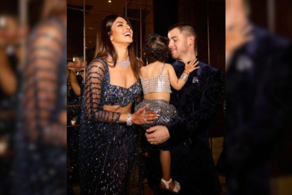 Just Priyanka Chopra, Nick Jonas And Daughter Malti Marie Twinning And Winning. See Pics