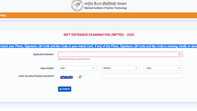 NIFT entrance exam 2025 admit card released: Check direct link here