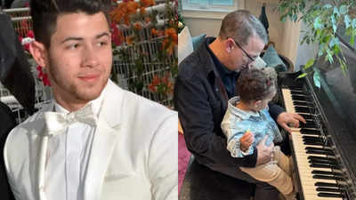 Nick Jonas captures an adorable moment of Malti Marie playing piano with grandpa Kevin Jonas