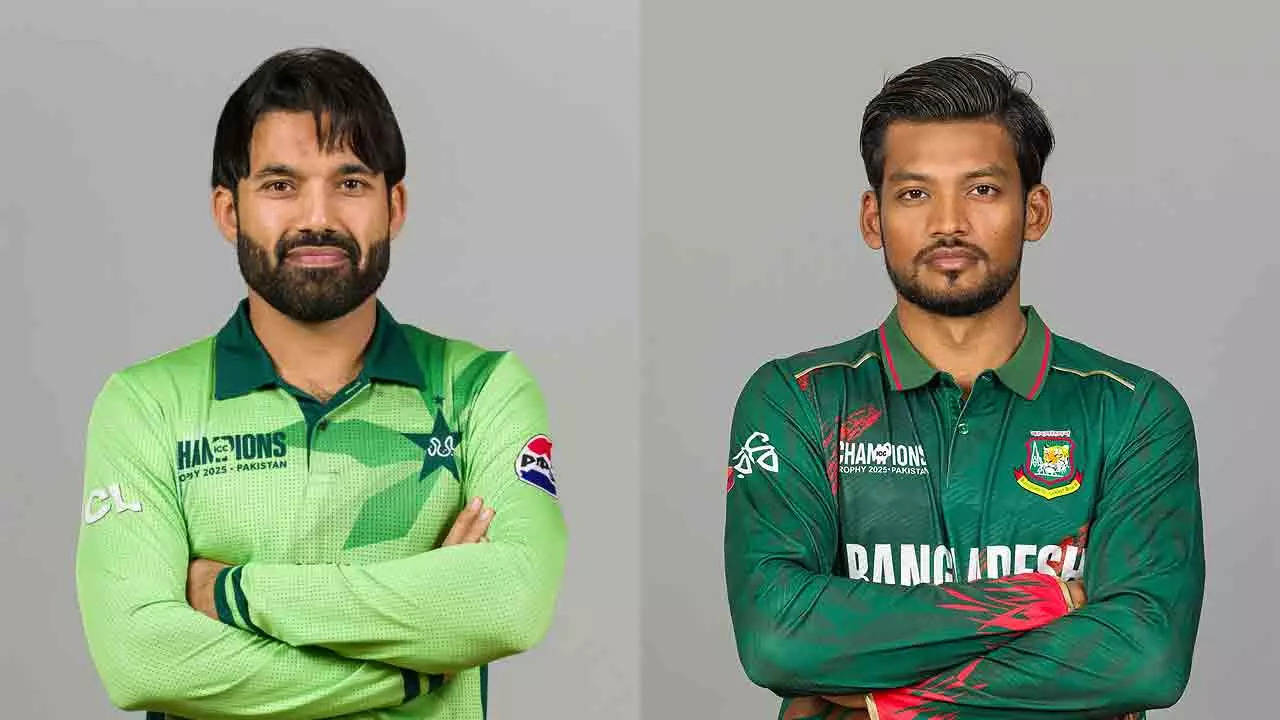 Pakistan vs Bangladesh Live Score, ICC Champions Trophy 2025: Rain delays toss in Rawalpindi, inspection at 2:30pm IST  - The Times of India