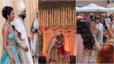 Priyanka Chopra's brother Siddharth Chopra ties the knot with Neelam Upadhyaya: Watch inside videos