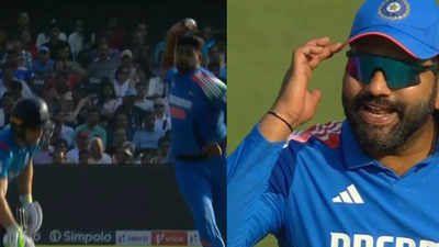 Rohit Sharma gets furious with Harshit Rana for silly overthrow - Watch