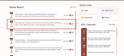 SSC GD final scorecard 2025 released: Direct link to download here