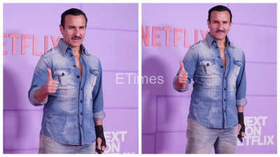 Saif Ali Khan makes FIRST public appearance at event post stabbing attack; says 'nice to be standing here' - See photos