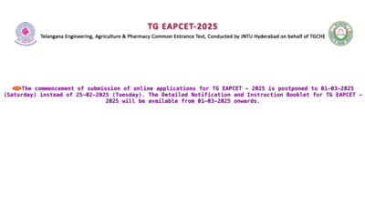 TS EAPCET 2025 registration postponed: Check important dates and key details here