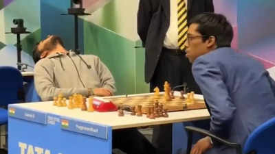 Watch: World chess champion D Gukesh devastated after losing Tata Steel 2025 Masters title to R Praggnanandhaa