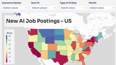 AI job market boom: New York leads with 2,000 postings, followed by Seattle and San Jose