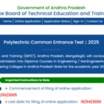 AP POLYCET 2025 registration begins at polycetap.nic.in: Check direct link here