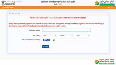 CUET PG 2025 admit card released for candidates appearing from March 21-25