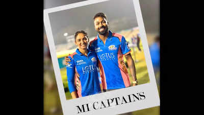 Captain meets Captain! Harmanpreet Kaur and Hardik Pandya share Mumbai Indians' winning vibe - Watch