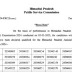 HPPSC judicial service prelims results 2025 released: Check result here and what to do next