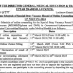 UP NEET PG 2025 special stray vacancy round choice filling begins: Check direct link and key details here